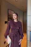Meral Elbise Bordo BORDO