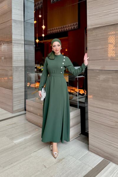 Meral Elbise Haki Haki