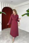 Naciye Elbise Bordo Bordo