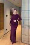 Nahide Elbise Mor MOR