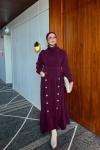 Nazan Elbise Bordo  Bordo