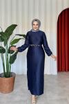 Nazgül Elbise Lacivert Lacivert