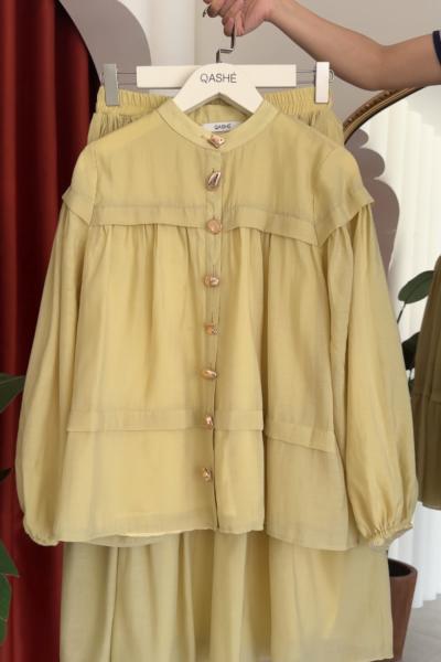 Nazlı Etekli Takım Olive  Olive