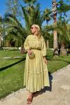 Nazlı Etekli Takım Olive  Olive