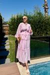 Nazlı Etekli Takım Pembe Pembe