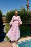 Nazlı Etekli Takım Pembe Pembe