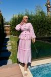 Nazlı Etekli Takım Pembe Pembe