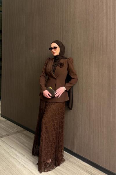 Nida Etek Takım Kahve KAHVE