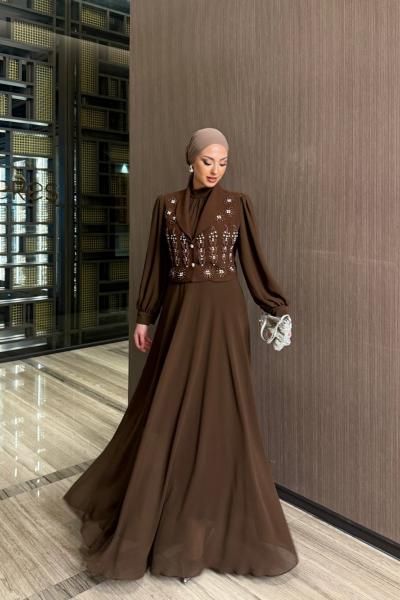 Nigar Elbise Takım Acı Kahve Acı Kahve