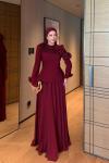 Nilgün Abiye Bordo BORDO