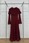 Nurcan Elbise Bordo Bordo