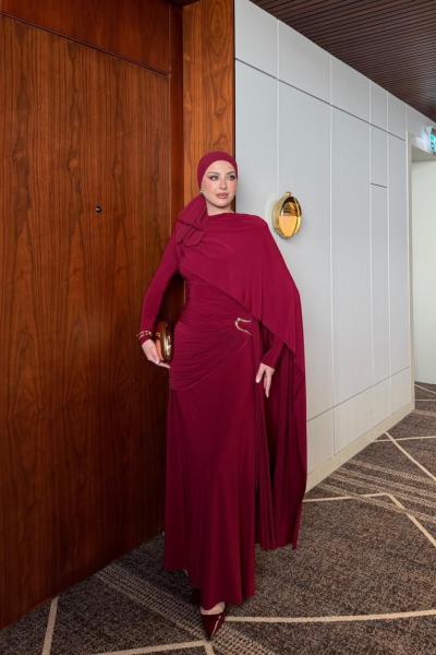 Nurdan Elbise Bordo  BORDO