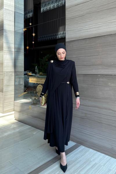 Nurten Elbise Siyah  Siyah