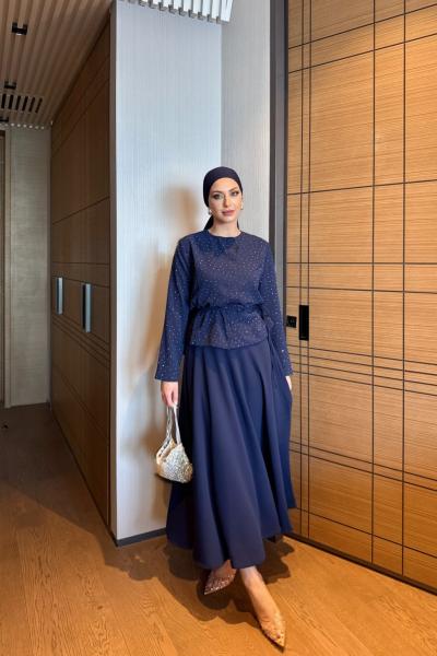 Övgü Takım Lacivert Lacivert