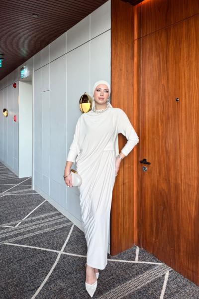 Özge Elbise Bej Bej