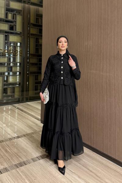 Pamira Elbise Siyah Siyah