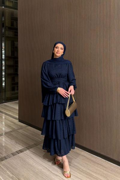 Parla Elbise Lacivert Lacivert