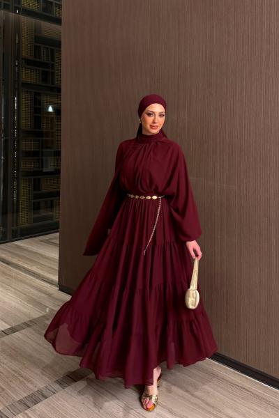 Pervin Etekli Takım Bordo Bordo