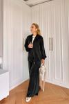 Petek Pantolonlu Takım Siyah Siyah