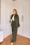 Petek Pantolonlu Takım Haki  Haki