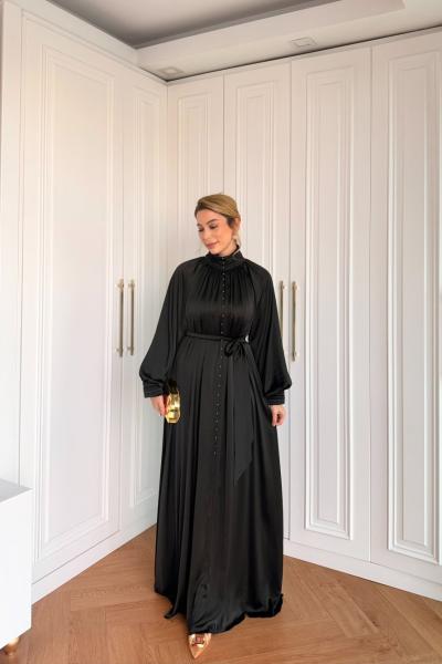 Pırıl Elbise Siyah Siyah