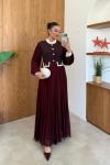 Rukiye Elbise Bordo BORDO