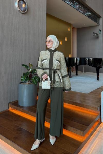 Şahide Pantolon Takım Haki HAKİ