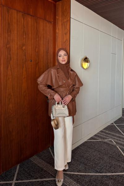 Saliha Deri Trençkot Taba Taba