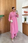 Samira Pembe Pantolon Takım  PEMBE