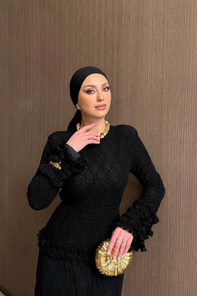 Saye  Elbise Siyah  SİYAH