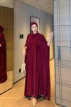 Seçil Elbise Bordo  BORDO