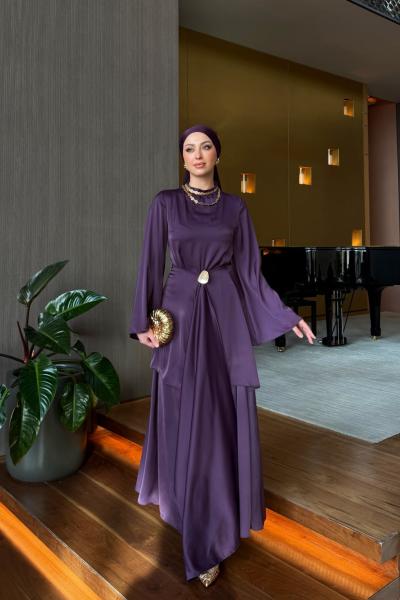 Sedef Elbise  Mor MOR