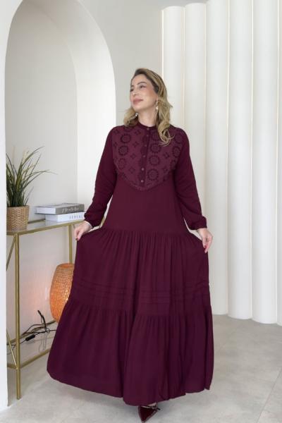 Seher Elbise Bordo Bordo