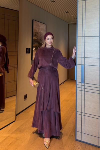 Selcan Etekli Takım Bordo  BORDO