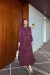 Selin Etekli Takım Bordo Bordo