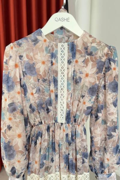 Semra Elbise Mavi Mavi