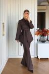 Serra Pantolonlu Takım Kahve KAHVE