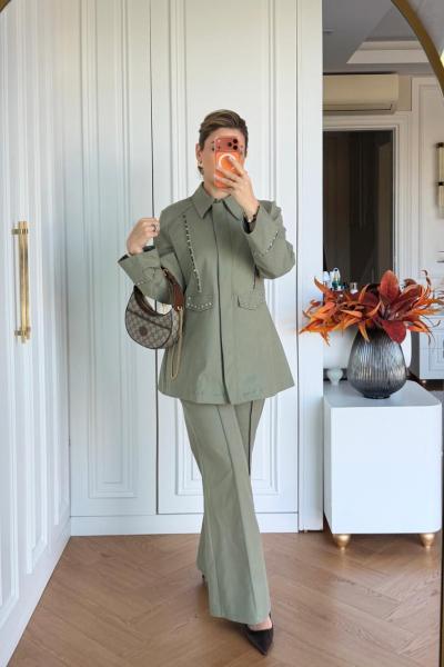 Serra Pantolonlu Takım Haki HAKİ