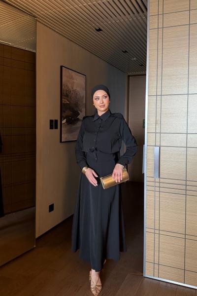 Sevcan Etekli Takım Siyah Siyah