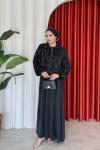 Sinem Elbise Takım Siyah Siyah