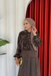 Sinem Elbise Takım Acı kahve Acı Kahve