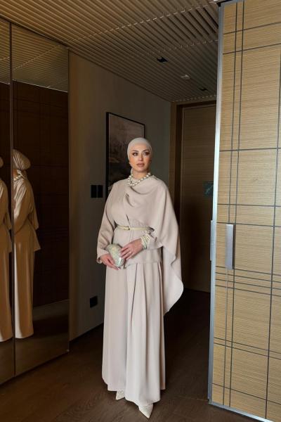 Songül Pantolonlu Takım Bej BEJ