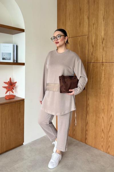 Sönmez Kumtaşı Pantolon Takım  Kumtaşı