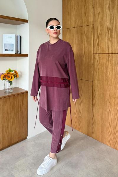 Sönmez Mürdüm Pantolon Takım  Mürdüm