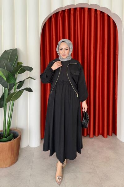 Şüheda Elbise Siyah SİYAH