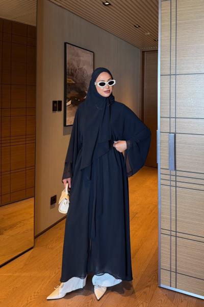 Şükriye Abaya Lacivert  Lacivert