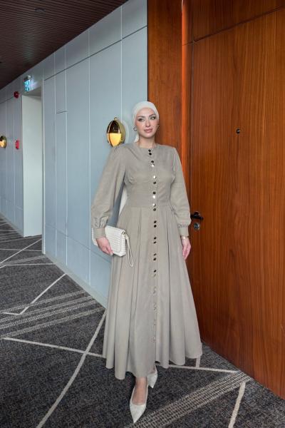 Sümbül Elbise Vizon Vizon