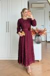 Sümbül Elbise Bordo  BORDO