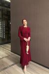 Tülay Elbise Bordo Bordo