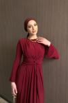 Tülay Elbise Bordo Bordo